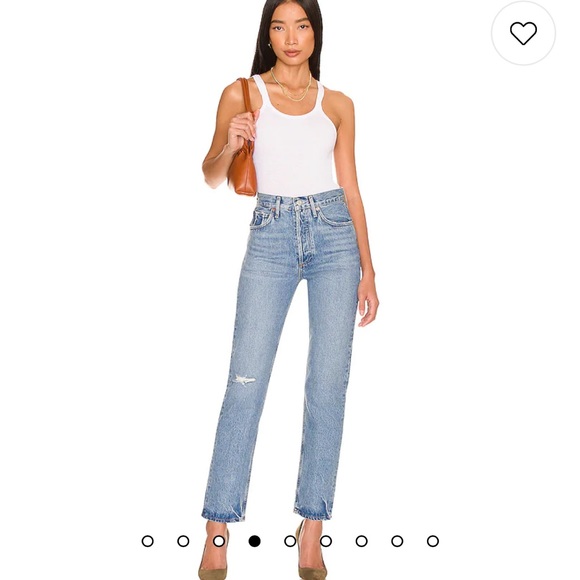 New Agolde 90s Pinch Waist in Abstract - Picture 2 of 8